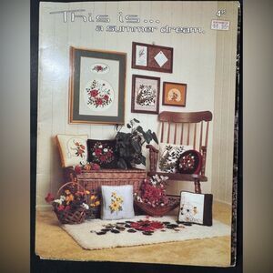 Vintage 1980 Annie Designs This is…a summer dream Counted Cross Stitch Patterns